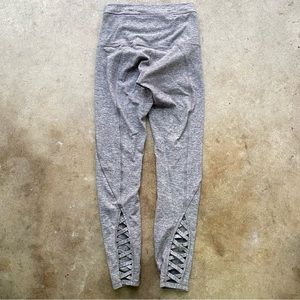 Lululemon Pure Practice Pants activewear active 4 gym workout lattice back hem